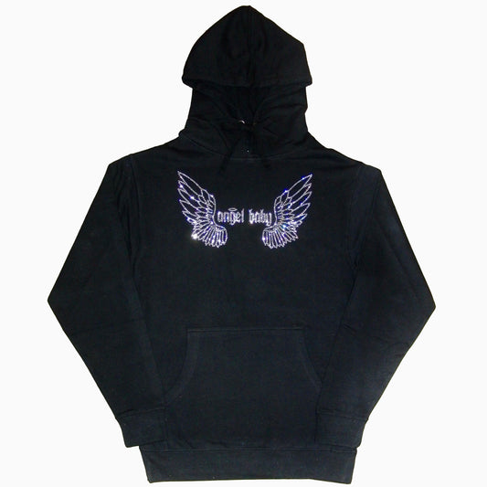 rhinestone “angel baby” hoodie